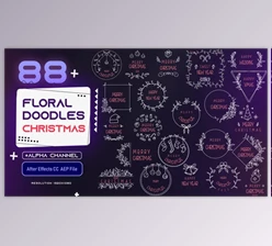 Download Floral Doodles Pack – Christmas (Videohive 35321836) - AE Project