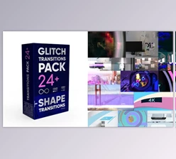Download Glitch Transitions Pack 4K. (Videohive 34791925) - PR Project