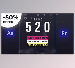 Download Videohive AtomX Shape Elements Library (AE+PR) 28873541