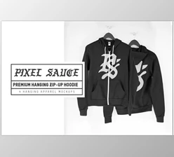 Download Hanging Zip-Up Hoodie Mockups CreativeMarket – 3432308
