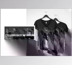 Download Hanging Women’s V-Neck T-Shirt Mocks CreativeMarket – 3432304