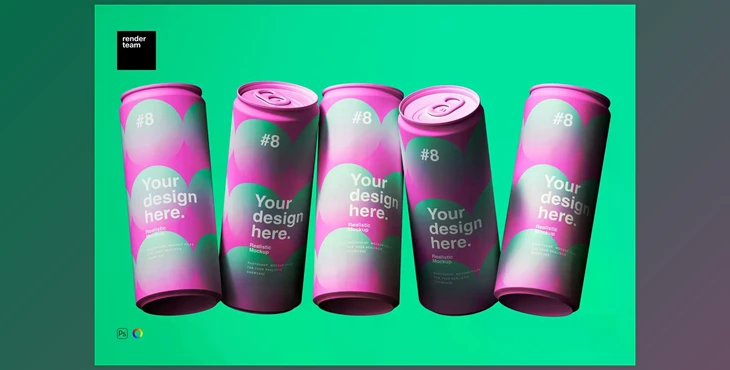 Download Matte Can Mockup CreativeMarket – 6638133