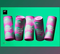 Download Matte Can Mockup CreativeMarket – 6638133