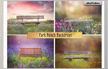 Download Park Bench <span class='badge badge-warning'>Backdrops</span> CreativeMarket – 5013302