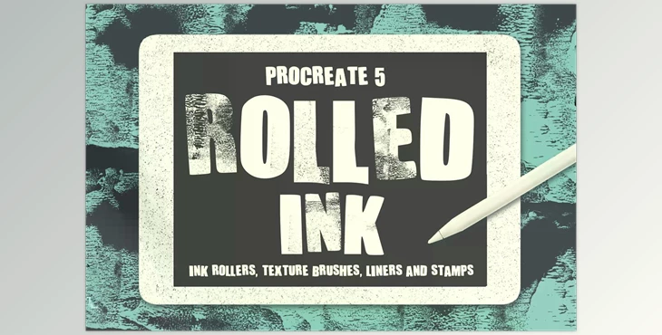 Download ROLLED INK BRUSHES FOR PROCREATE 5 CreativeMarket – 3373758