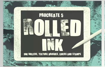 Download ROLLED INK BRUSHES FOR <span class='badge badge-warning'>PROCREATE</span> 5 CreativeMarket – 3373758