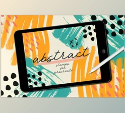 Download ABSTRACT STAMPS FOR PROCREATE CreativeMarket – 3745653
