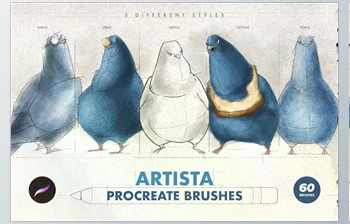 Download Artista <span class='badge badge-warning'>Procreate</span> Brushes CreativeMarket – 4762278