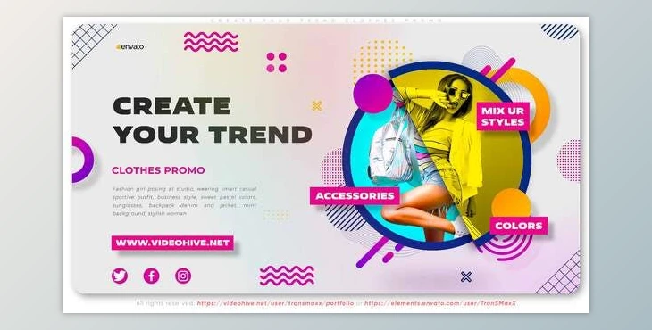 Download Create Your Trend Clothes Promo (VideoHive 35344272) - AE Project