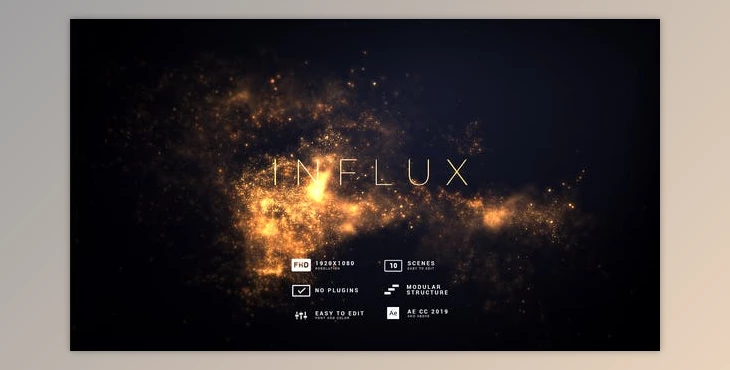 Download Influx | Flow Particles Titles (VideoHive 31893109) - AE Project