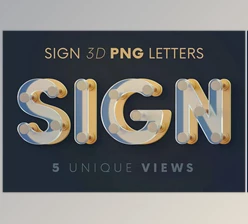 Download Plastic Sign - 3D Lettering - 6791631
