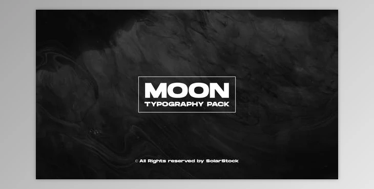 Download MOON Typography (VideoHive 35398768) - AE Project