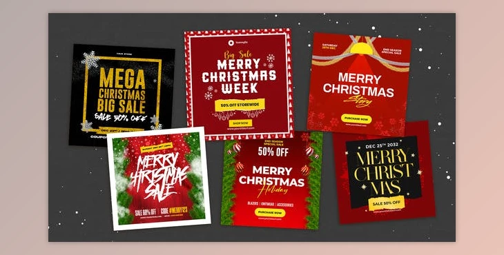 Download Merry Christmas Instagram Post (Videohive 35193487) - AE Project
