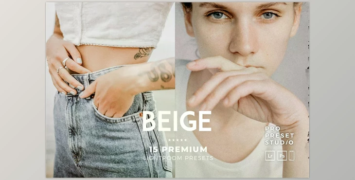 Download Beige 15 Presets for Lightroom CreativeMarket - 6220386