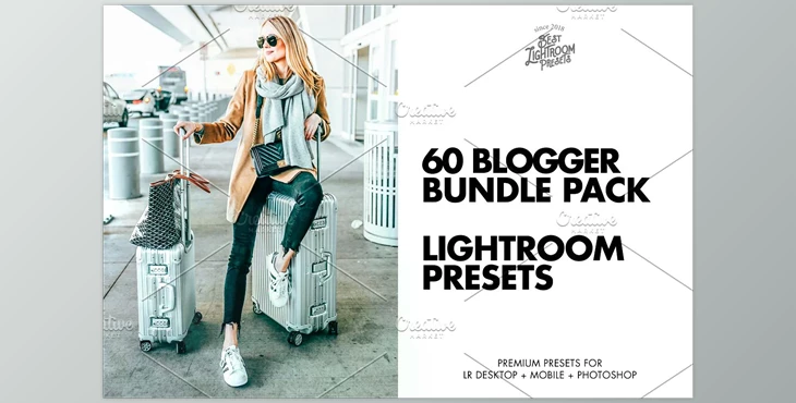Download 60 Lightroom presets Bloggers Bundle CreativeMarket - 2320036