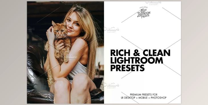 Download Lightroom Presets Rich & Clean CreativeMarket - 5927307