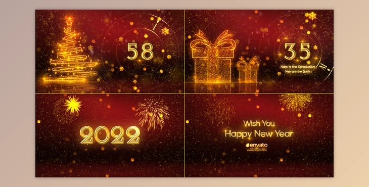 Download New Year Countdown 2022 (Videohive 35037229) - AE Project