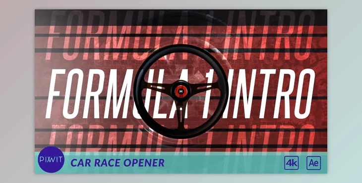 Download Car Race - Formula 1 Intro (VideoHive 35423237) - AE Project