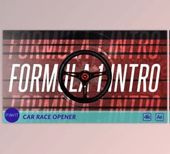 Download Car Race - Formula 1 Intro (VideoHive 35423237) - AE Project