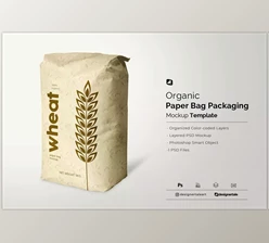 Download Organic Paper Bag Packaging Mockup CreativeMarket - 6610437