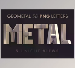 Download Geometal – 3D Lettering