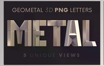 Download Geometal – <span class='badge badge-warning'>3D</span> Lettering