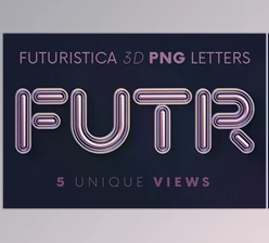 Download Futuristica – 3D Lettering