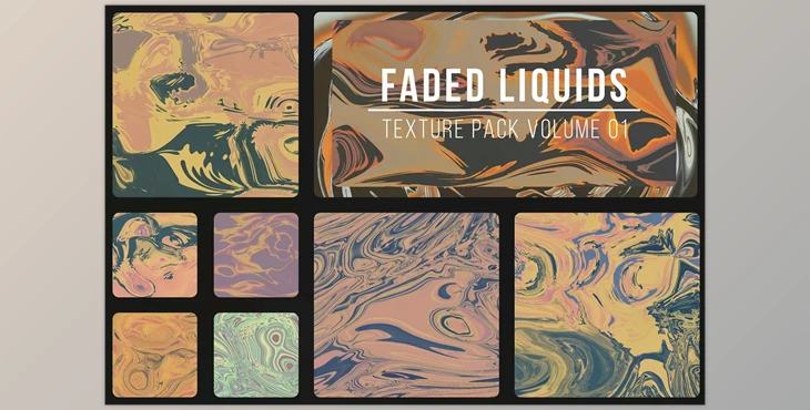 Download Abstract Faded Liquid Textures CreativeMarket - 6814624