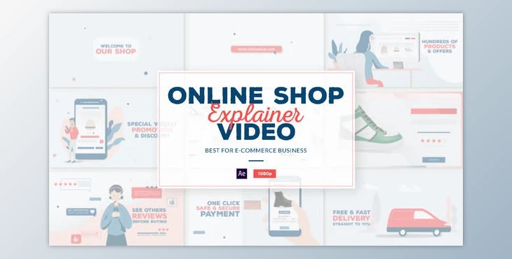Download Online Shop | E-Commerce Explainer Video (Videohive 35434990) - AE Project