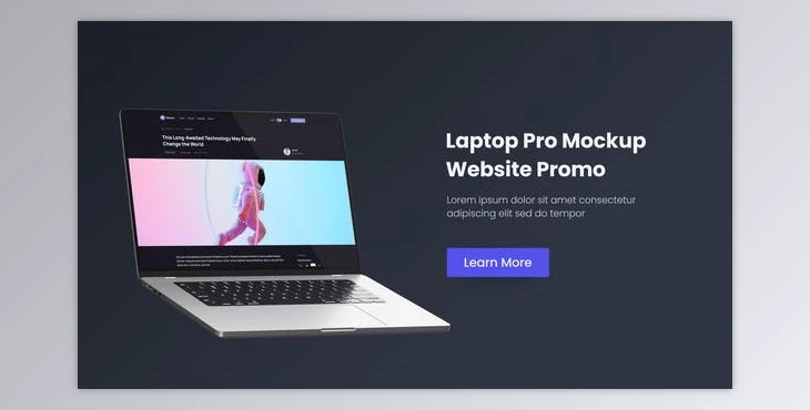 Download Videohive NoteBook Pro – Promo Realistic Mockup Laptop Website 35352728
