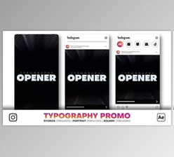 Download Instagram Typography Promo (Videohive 35118760) - AE Project