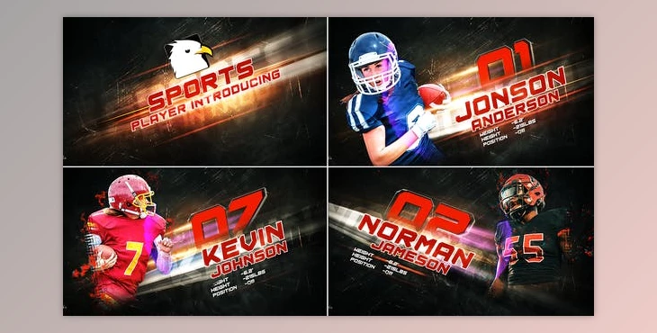 Download Sport Team Intro | Player Introducing (Videohive 34108211) - AE Project