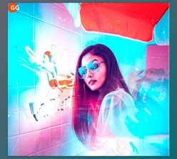 Download Cyberpunk Color Grade Photoshop Action GraphicRiver - 35403316