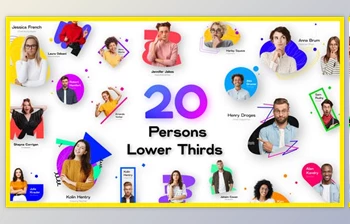 Download 20 <span class='badge badge-warning'>Person</span> Introduction Lower Thirds (Videohive 34980131) - AE Project