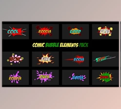 Download Comic Bubble Elements Pack (Videohive 35473832) - AE Project