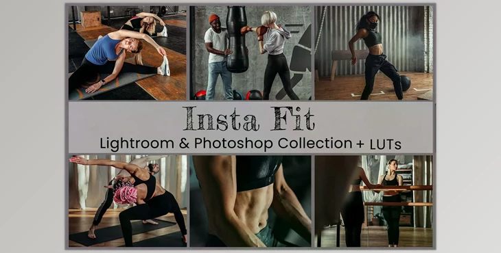 Download Insta Fit Lightroom Photoshop LUTs CreativeMarket - 6826939