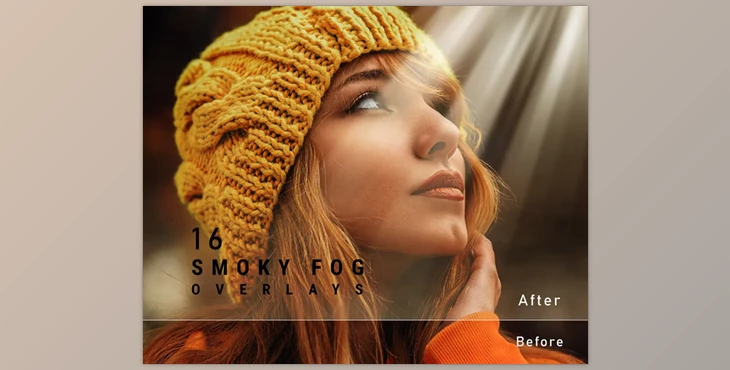 Download 16 Smoky Light Overlays, Realistic light overlays