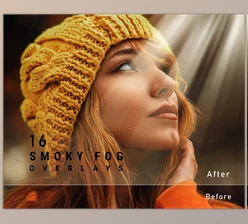 Download 16 Smoky Light Overlays, Realistic light overlays