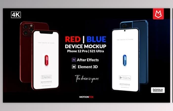 Download Mobile App Mockup | <span class='badge badge-warning'>Phone</span> 12 & S21 Ultra | E3D (<span class='badge badge-warning'>Videohive</span> 33910020) - AE <span class='badge badge-warning'>Project</span>