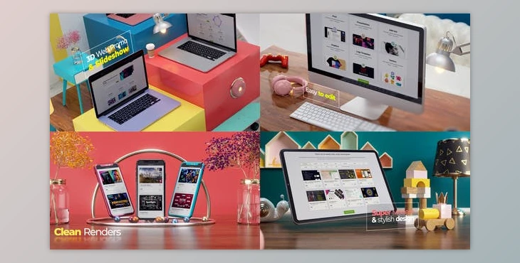 Download 3D Web Promo & Slideshow (Videohive 35590431) - AE Project