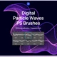 Download Digital Particle Waves Photoshop Brushes