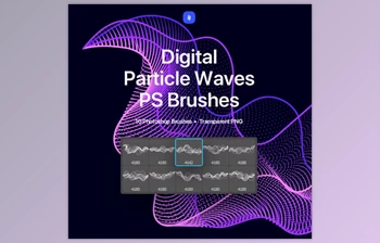 Download Digital Particle Waves <span class='badge badge-warning'>Photoshop</span> <span class='badge badge-warning'>Brushes</span>