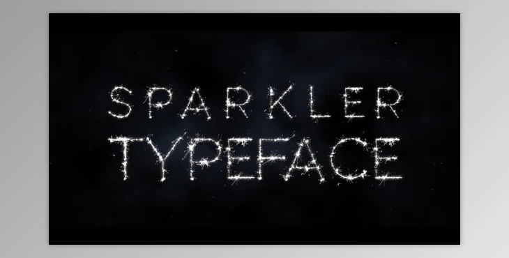 Download Sparkler Typeface (Videohive 34933538) - AE Project