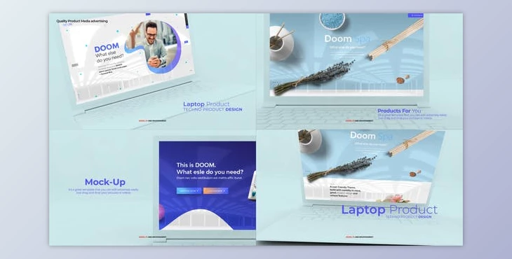 Download Laptop Mockup Promo (Videohive 34911307) - AE Project