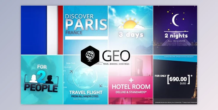 Download GEO – Travel & Booking Promo Trip Package (Videohive 19781110) - AE Project