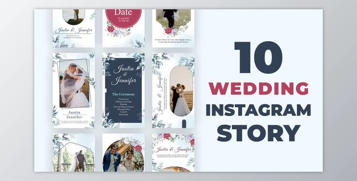 Download Wedding Instagram Story Pack Wedding Invitation (Videohive 34816124) - AE Project