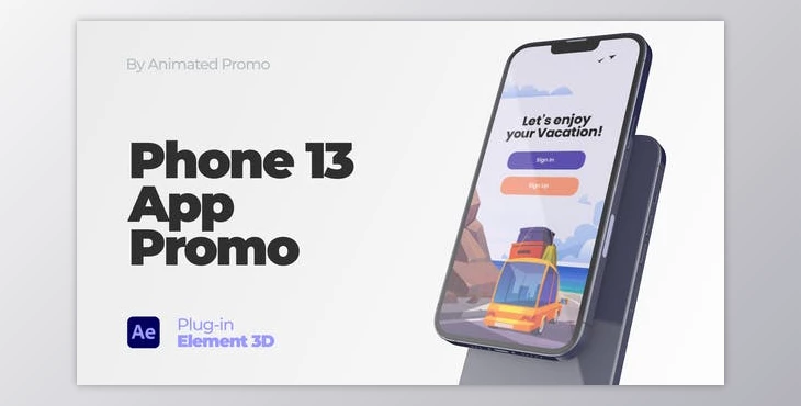 Download Phone App Promo – Phone 13 Mockup (Videohive 35612355) - AE Project