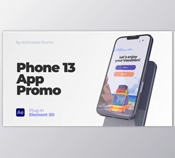 Download Phone App Promo – Phone 13 Mockup (Videohive 35612355) - AE Project