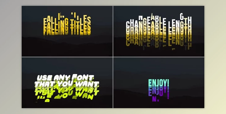 Download Falling Titles (Videohive 35633240) - AE Project