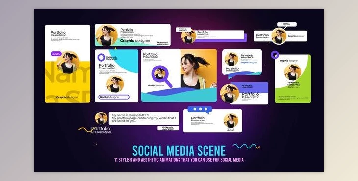Download Social Media Post Scenes (Videohive 33328132) - PR Project